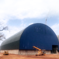 Estrutura de aço galvanizado Arqueado Projeto de teto Espaço Frame aditivo galpão de armazenamento